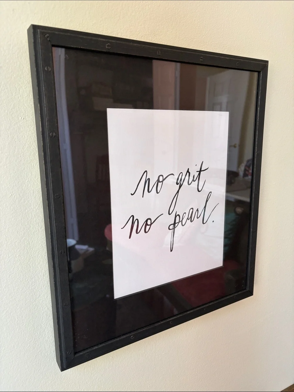 'No Grit No Pearl' Wall Art, Framebridge